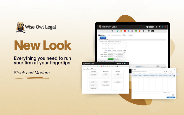 Wise Owl Legal unveils its new user interface and a suite of powerful new features designed to streamline law firm operations.